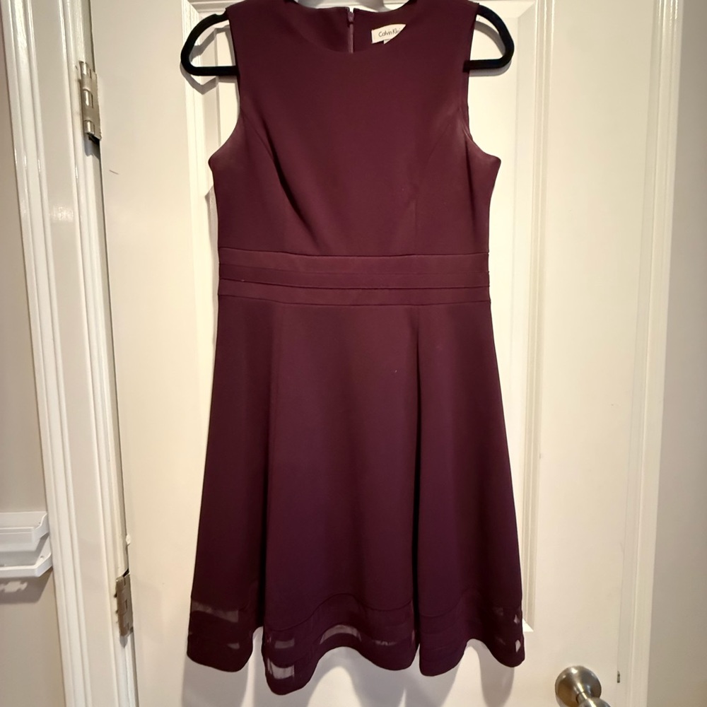 Calvin Klein Plum Sleeveless Dress